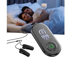 Geavanceerd slaaphulpmiddel, apparaat voor stimulatie van de nervus vagus met oorclips, slaaphulpmiddel, CES vermindert angst en verlicht vermoeidheid microstroom, 3 standen en 9 niveaus aanpassing