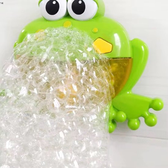 Muzikale Kikker Bellenblaas - Bad Speelgoed voor kinderen 1-5 jaar - Bubbelmachine met Muziek - Zuignap Bevestiging - Froggie Bubble Blower van BBLIKE — afbeelding 4
