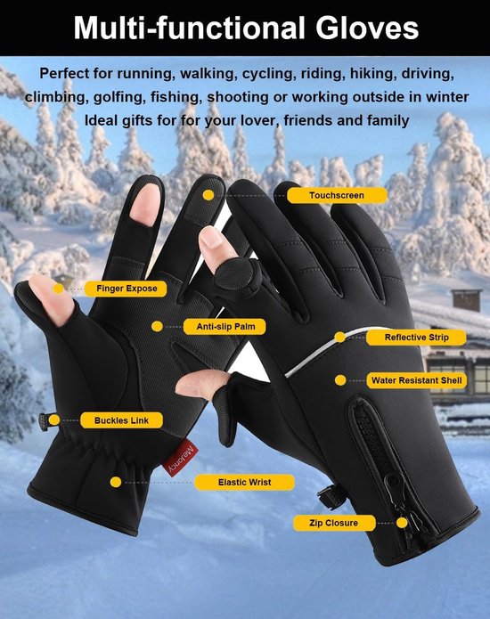 Touchscreen handschoenen voor op de fiets
