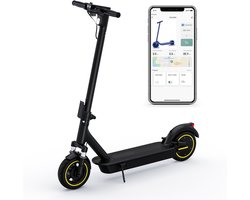 AOVOPRO ESMAX Elektrische Step met 10-inch banden, maximaal 25 km/h, bereik tot 45 km, inclusief Smart App, geschikt voor volwassenen, met dubbele hydraulische schokbrekers voor en achter.