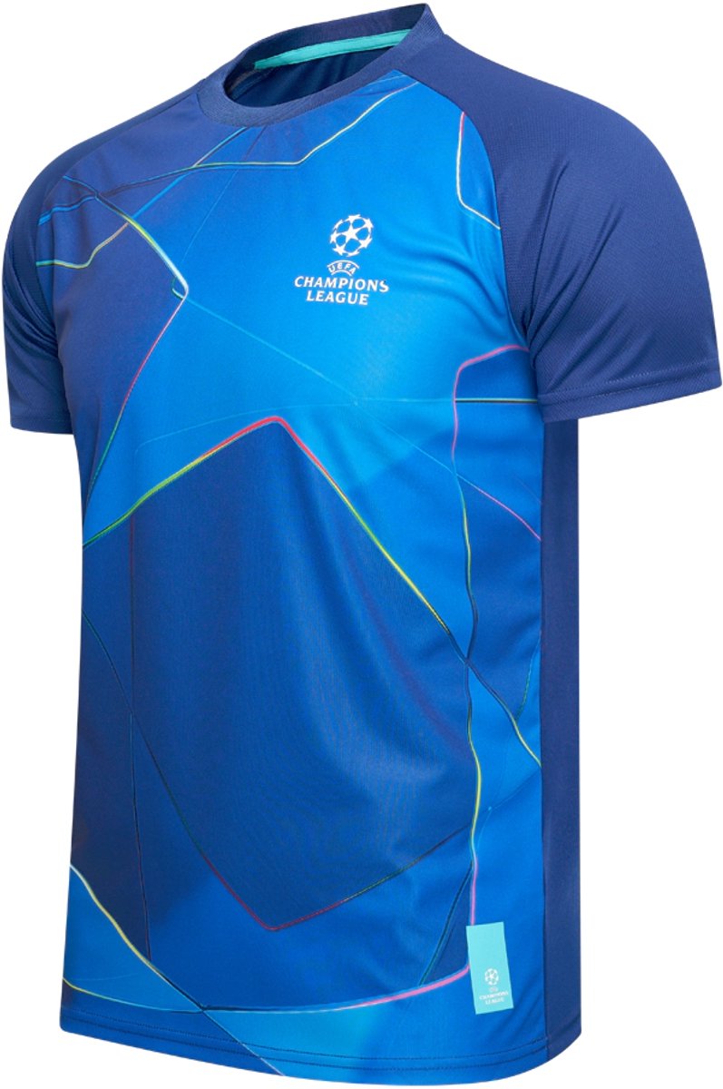 Champions League Voetbalshirt Heren - Maat S t/m XXL - Voetbalkleding - UEFA Champions League - Polyester - Blauw