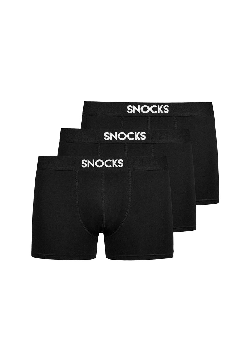 SNOCKS Premium Boxershorts Heren met Logo - Comfortabel & Ademend Ondergoed - Heren Slips - 3 Stuks