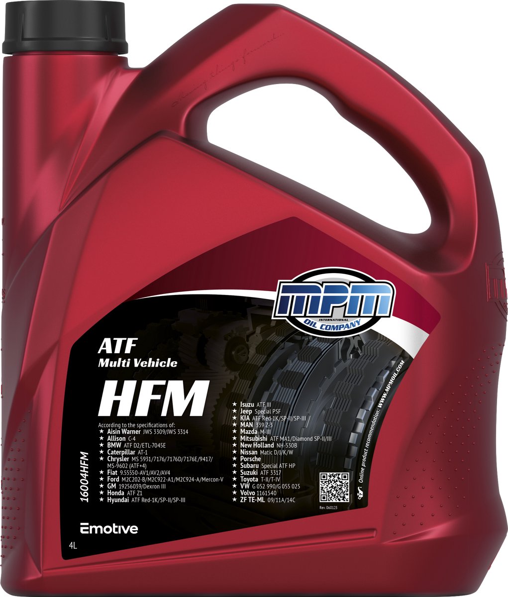 MPM Automatische Versnellingsbakolie HFM - 4 liter