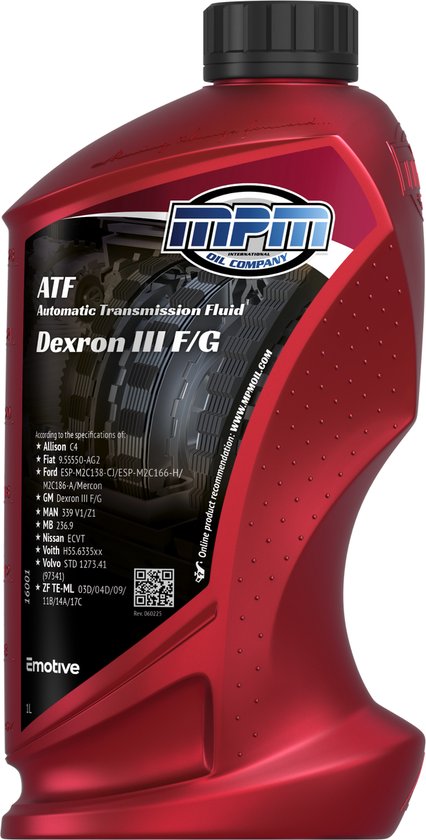Huile Motul Dexron 3 - 1 Litre, Pour Direction Assistée Et Boîte Automatique, Neuve