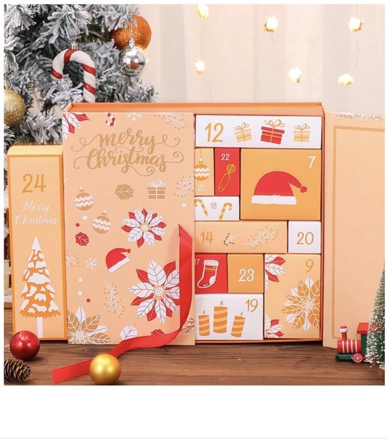 Adventkalender- Merry Christmas - voor dames - gevuld met 24 flesjes eau de parfum