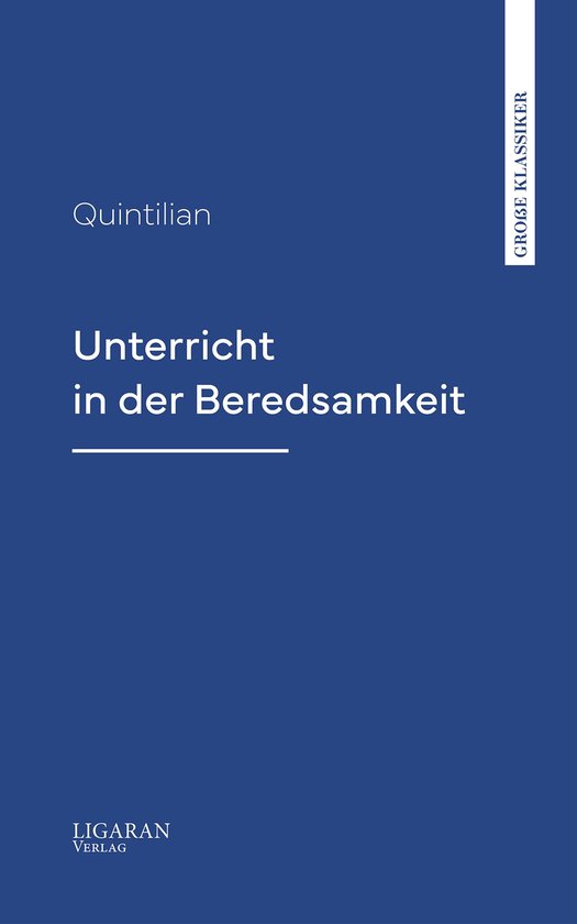 Unterricht in der Beredsamkeit - cover