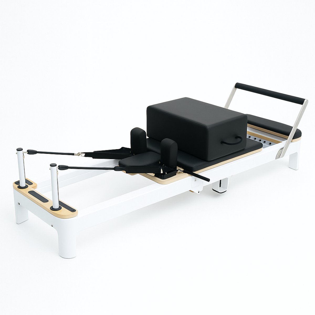PH Fitness Pilates Reformer 218 cm STANDARD – Opvouwbaar Aluminium, Verstelbare Veerweerstand, Compact Pilates Apparaat, Trainingsbank voor Thuis, Home Gym & Studio Gebruik