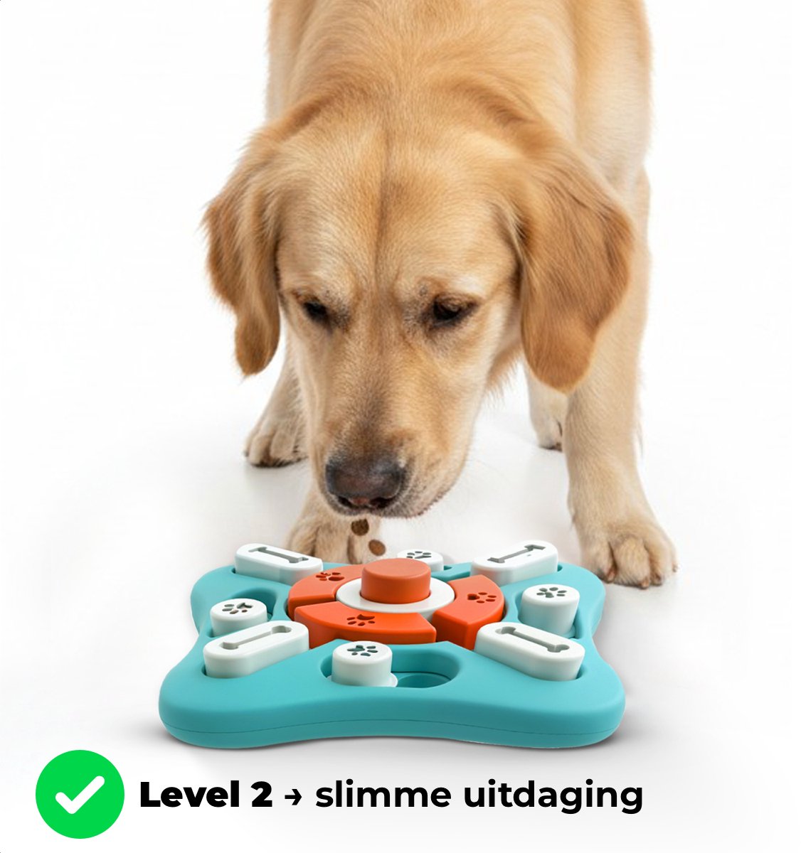 Vacht Vreugde Hondenpuzzel - Level 2 Intelligentie - 1 Stuk - Small thumbnail 3