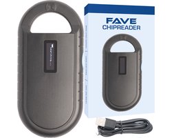 FAVE® Chipreader SmartScan - Huisdieren - Chiplezer - Kat - Hond - Chip Scanner - Zwart