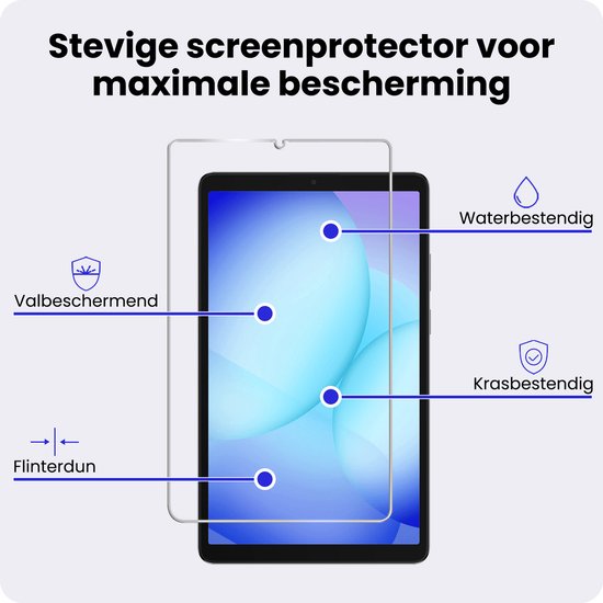 Protecteur d'écran imperméable, résistant aux rayures et ultra-fin pour Samsung Galaxy Tab A11.