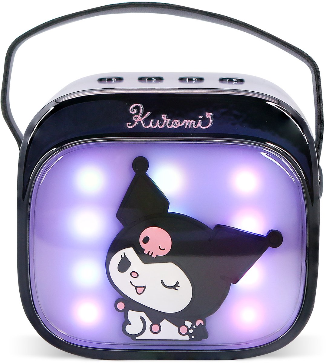 Kuromi - karaoke set voor kinderen - draadloze microfoon en speaker - met lichteffecten en stemeffecten — afbeelding 6