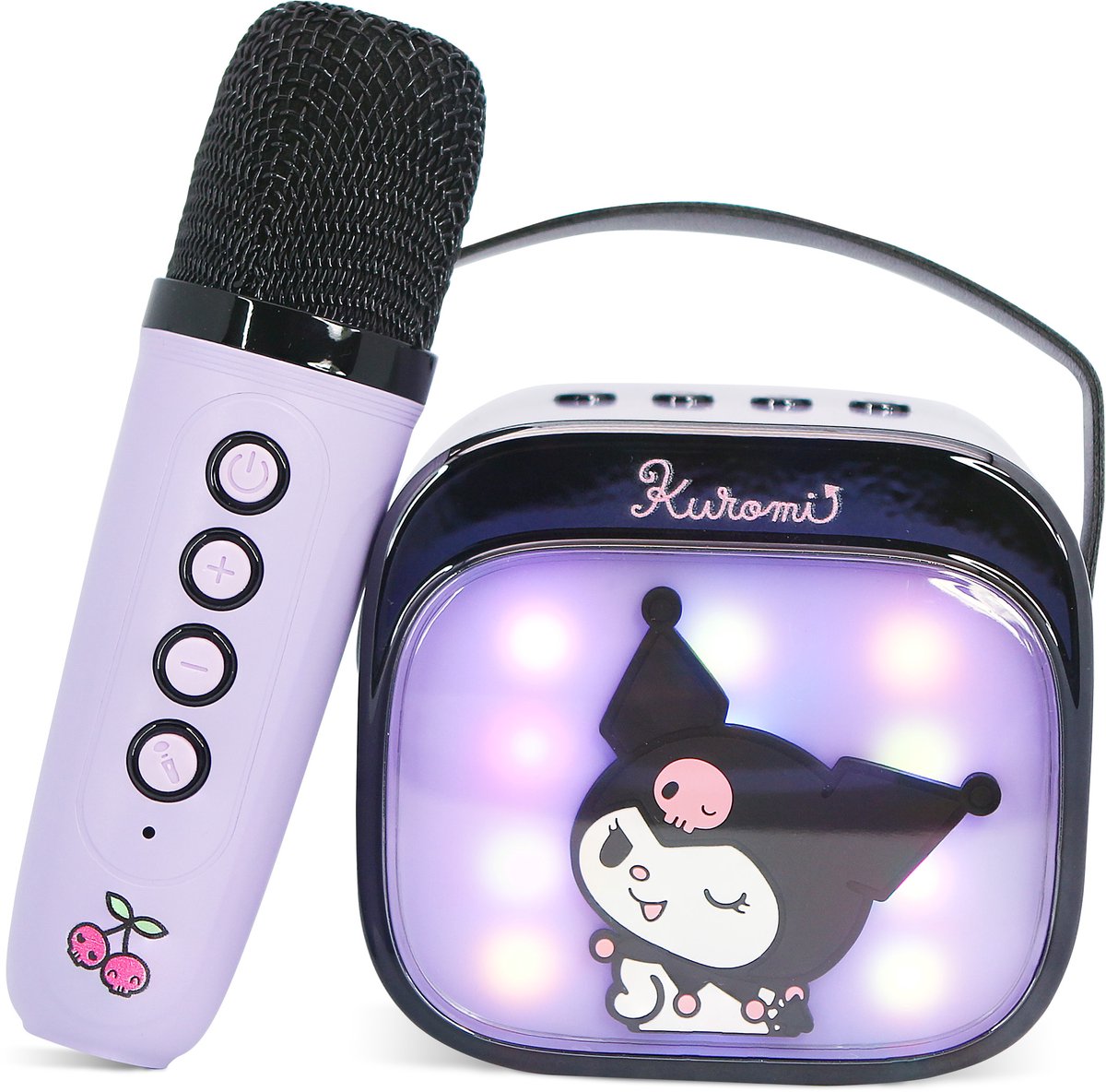 Kuromi - karaoke set voor kinderen - draadloze microfoon en speaker - met lichteffecten en stemeffecten — afbeelding 8