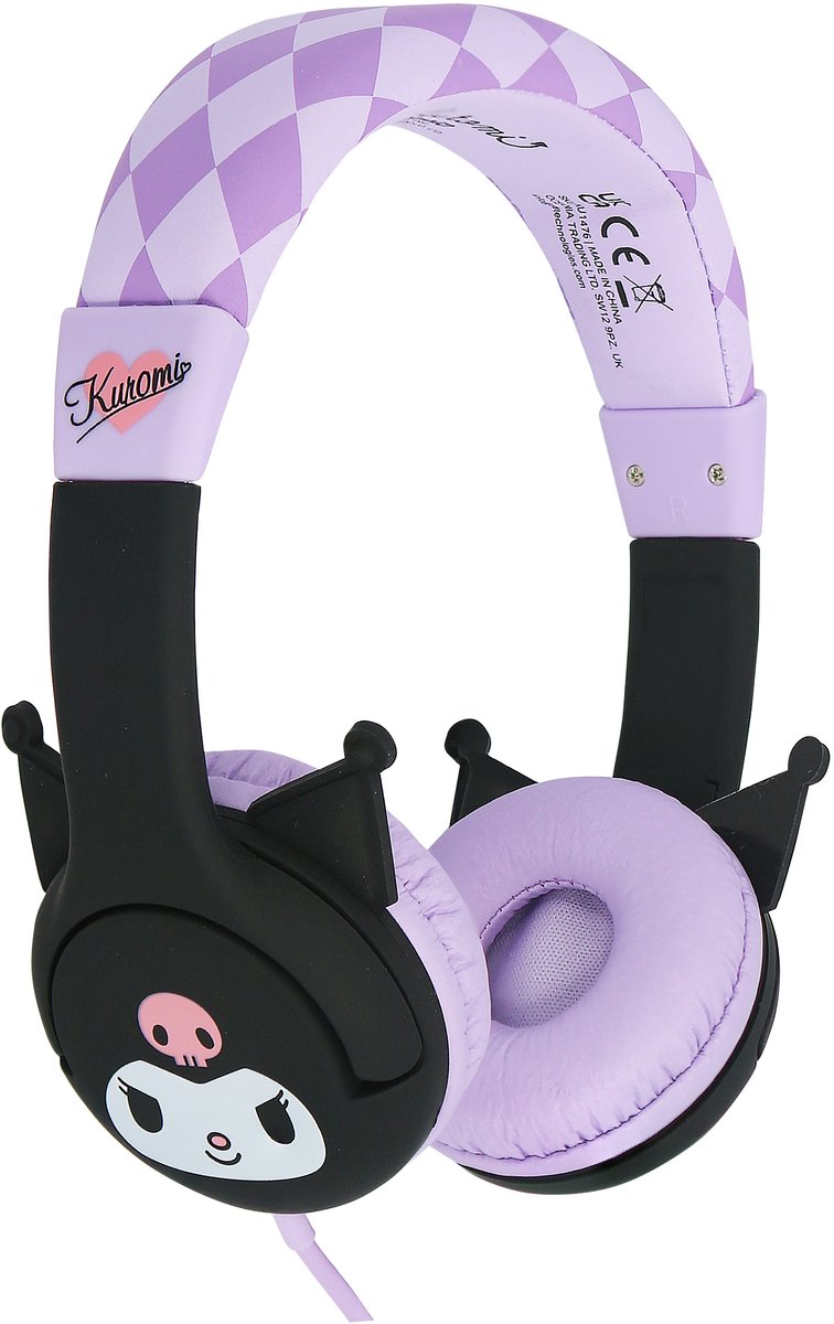 Kuromi - kinderkoptelefoon met volumebegrenzing - verstelbaar - comfortabel