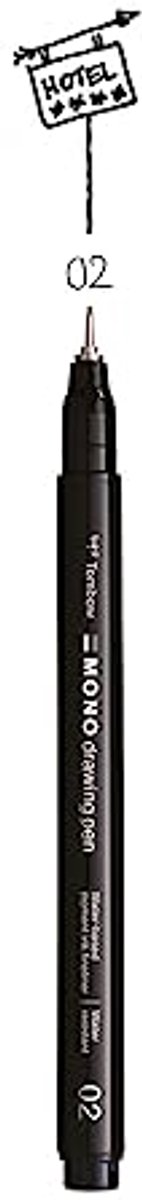 Fineliner tekenpen zwart 0,30mm voor schetsen en illustreren
