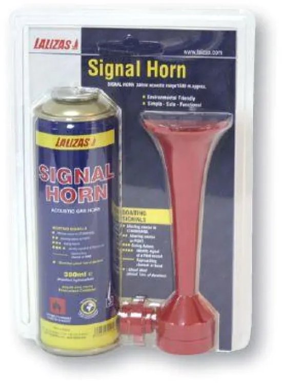 Lalizas signaal lucht hoorn set met gasvulling - 380ml
