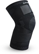 U Fit One Knie Brace - 1 Stuk - Knee Sleeve - Kniebeschermers - Knieband - Knee Support & Bandage - Sportbrace - Maat 3XL - Zwart