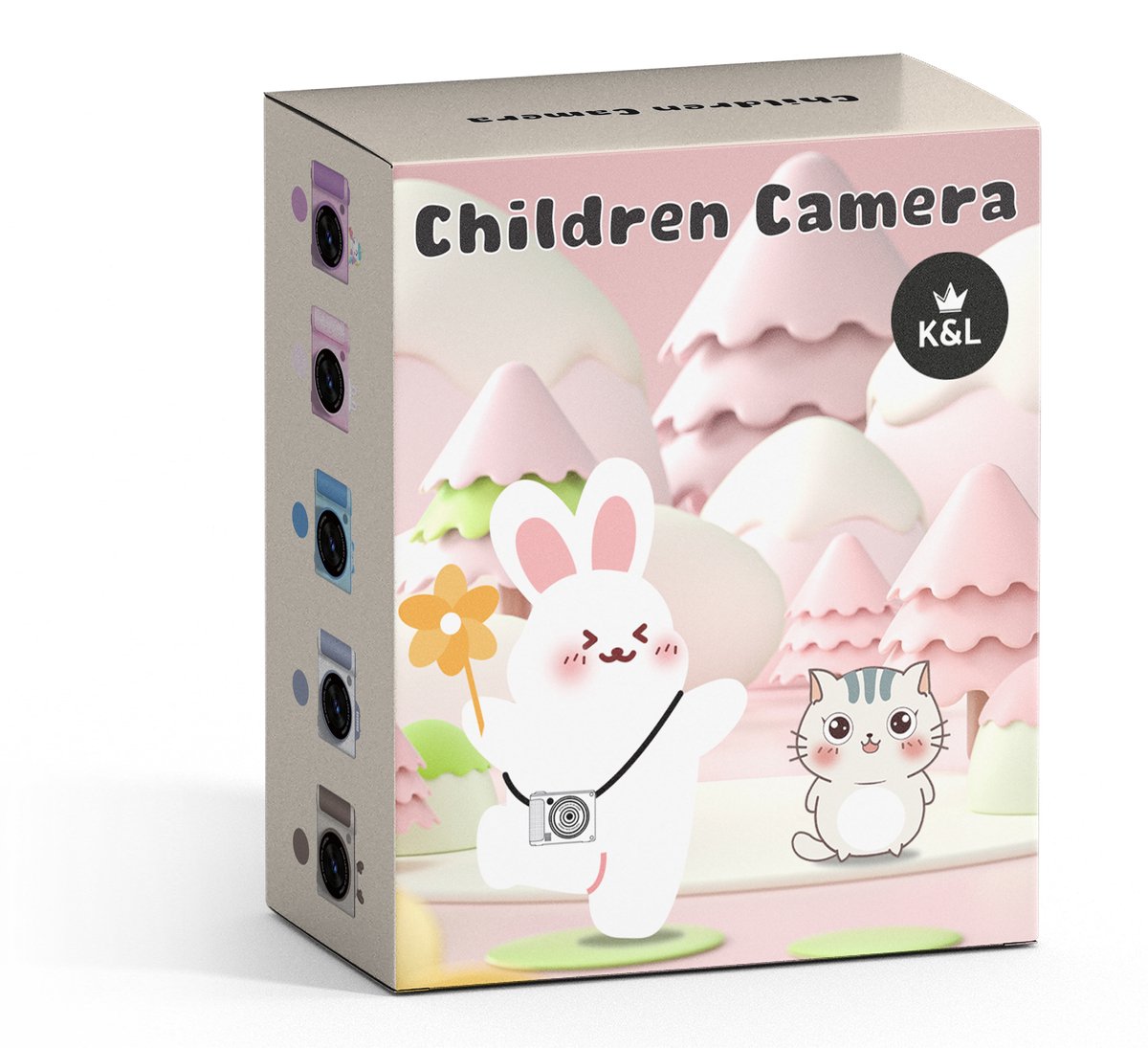 K&L Digitale Kindercamera Kids 32GB - Kinder vlog camera - Kindercamera's Digitaal - Fototoestel Kinderen - Kinderfototoestel — afbeelding 2