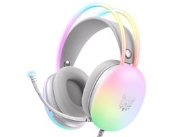 KINSI Gaming Headset - RGB Verlichting - Compatibel PC/PS4/XBOX - Noise Cancelling Microfoon - Surround Sound