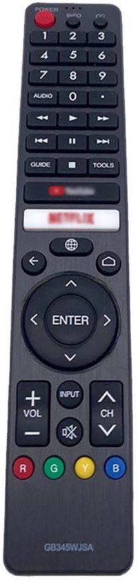 Compatible avec les télécommandes de téléviseurs Sharp , modèles GB326WJSA, GB238WJSA et GB345WJSA.