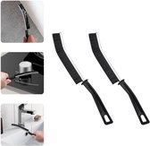 2 x Voegenborstel badkamer - voegenreiniger - Schrobborstels - voor Voegen、 Hoeken、 Badkamer、 Keuken、 Toilet、 Ramen & Tegelvloeren