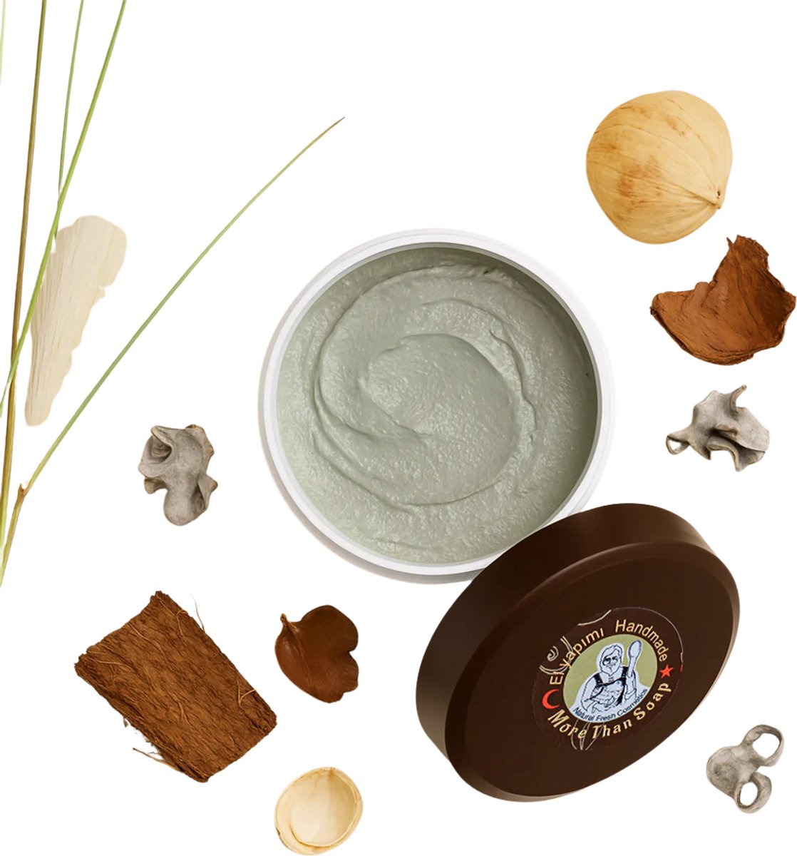 RNCosmetics - Mint Clay Gezicht Masker 140 ml – Natuurlijke Zuiverende Klei met Avocado-olie & Munt – Diep Reinigend & Kalmerend Masker voor Gezicht en Lichaam – Ontgift, Verfrist & Hydrateert – Geschikt voor Vette, Onzuivere & Gevoelige Huid