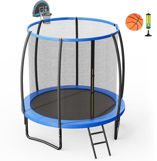 Sportspower Trampoline 244 Cm Met Veiligheidsnet - Zwart Sportspower Trampoline 244 Cm Met Veiligheidsnet - Zwart