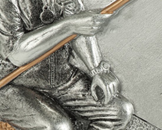 Trofee Visser Op Viskist 3-D Reliëf Witvisser 3e Prijs Witviswedstrijd Vaste Hengel Wedstrijd Vissen — afbeelding 2