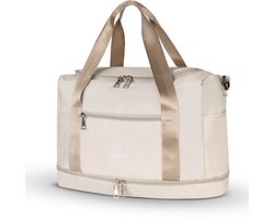 NovaQ Handbagage 40x30x20 - Weekendtas - Cabin - Underseater - Transavia, TUI, Wizzair, Eurowings - 20ltr Reistas - Creme