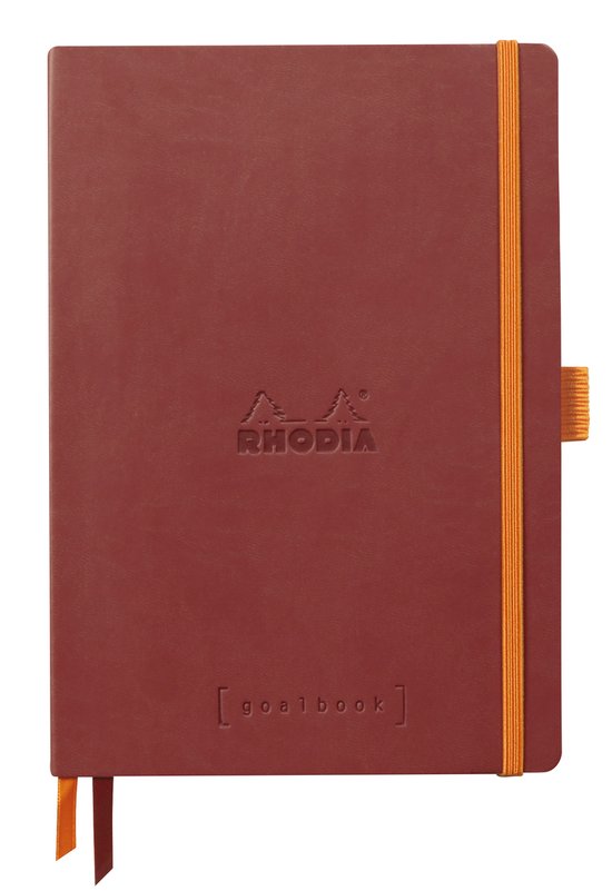 Rhodia Goalbook – Bullet Journal – A5 – 14,8x21cm – Softcover – Gestippeld – Dotted – Nacarat