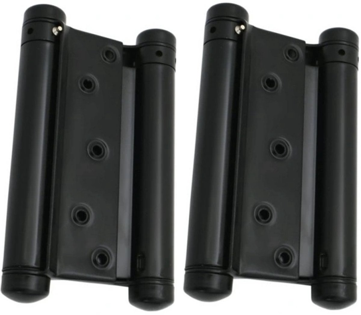 Zwart veerscharnier 150 mm voor deuren, poorten, poorten tot 24 kg