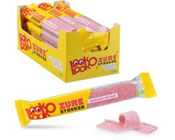 Look O Look Zure Streken - Snoep - Aardbei - Vegan - 12x58gr