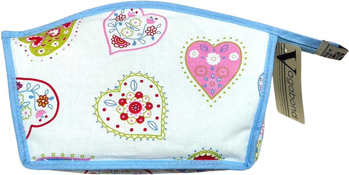 Vagabond - Toilettas - Giant Curved Holdall - "Sweetheart" - afmeting 35 x 9 x 23,5 cm.