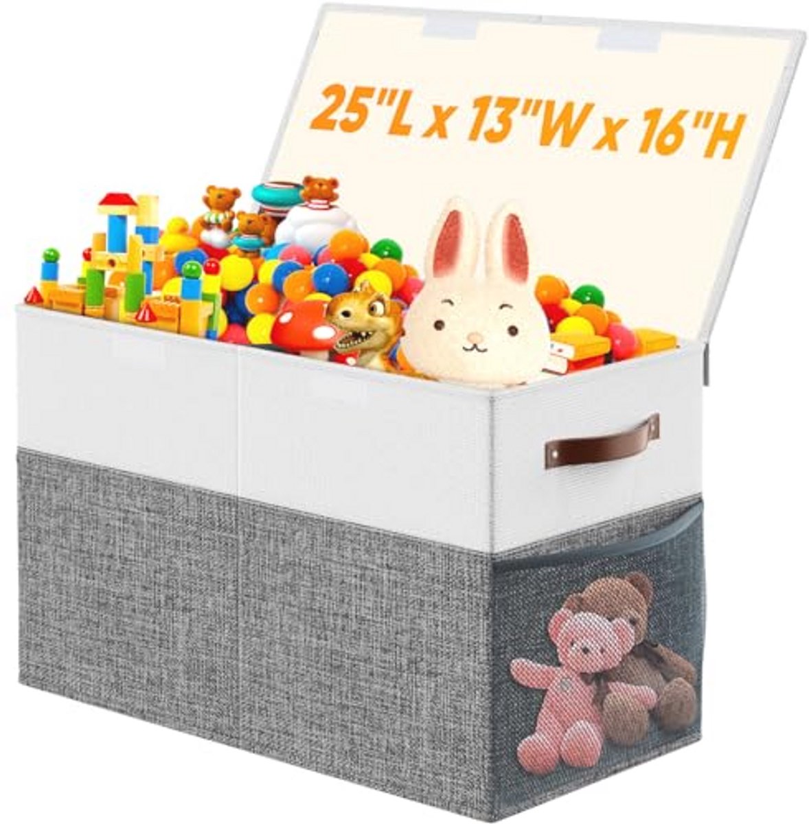 Extra grote opvouwbare speelgoedkist met deksel - ideaal voor kinderkamer en speelkamer