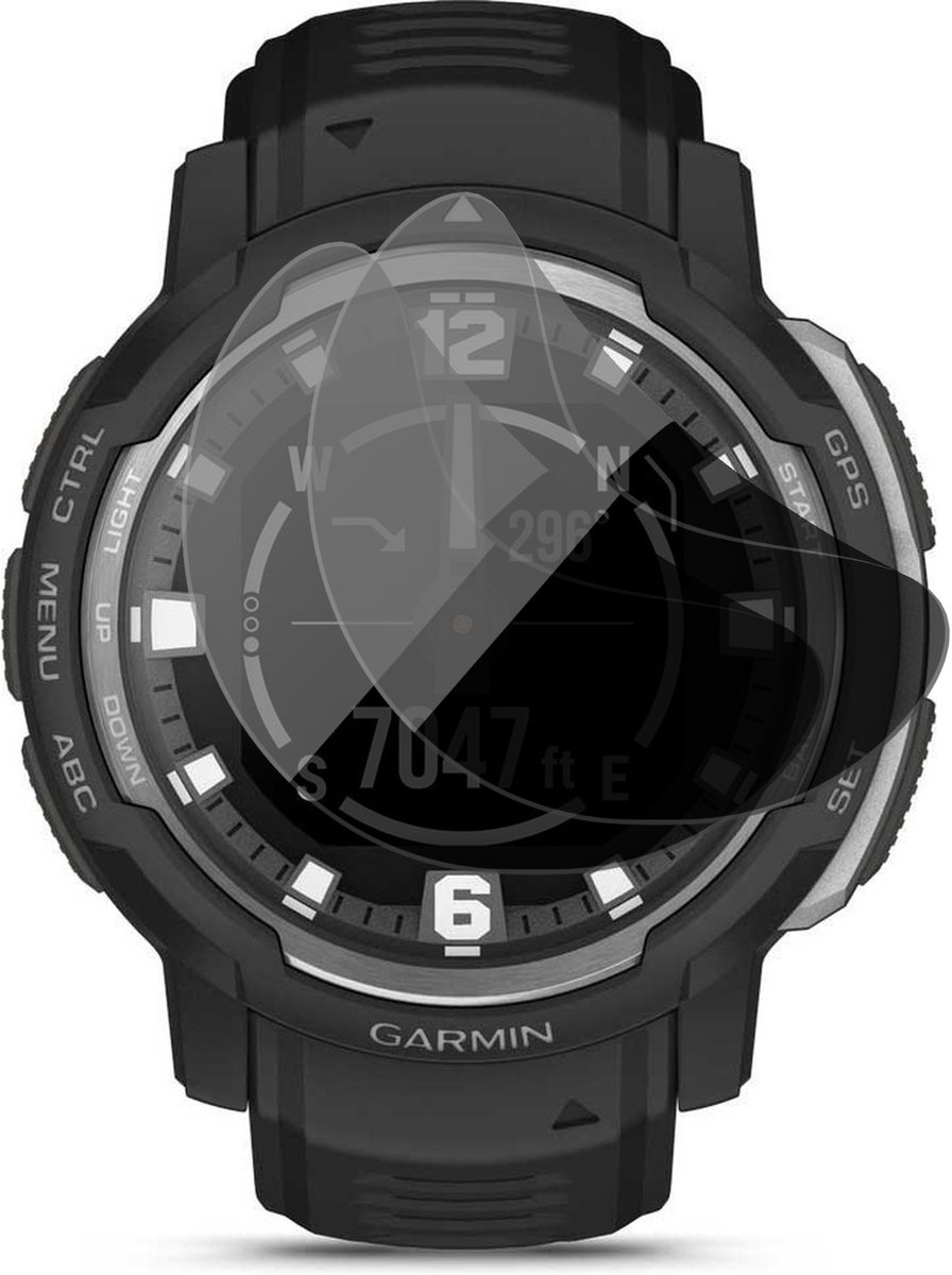 Privacy Screenprotector geschikt voor Garmin Intinct Crossover Amoled / Amoled Tactical - 2x FlexGuard Screen Protector