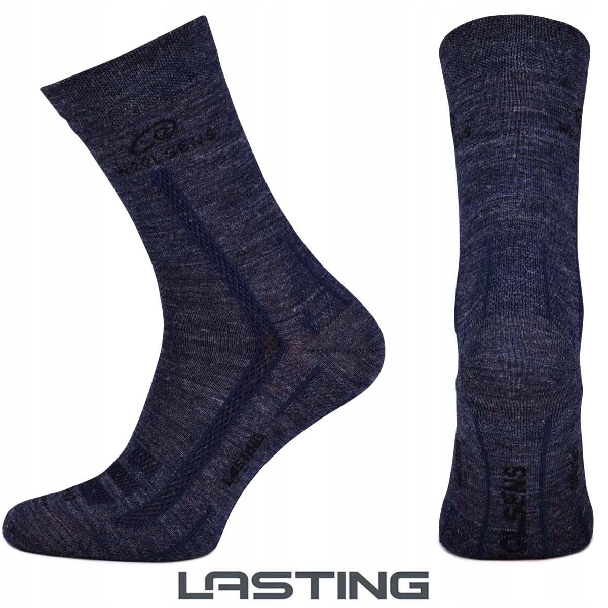 Lasting WLS Merino Woolsokken Blauw
