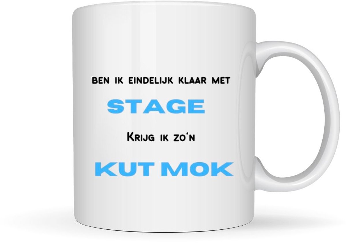 Humoristische mok - Einde stage - 330ml