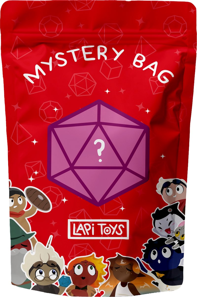 Lapi Toys - Dnd dice - Polydice - Mystery dice - Resin - Acryl - Meerkleurig
