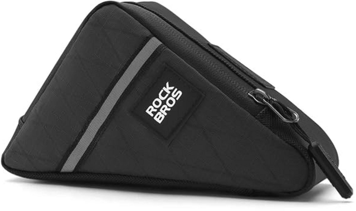 Driehoekige Fietstas voor Gereedschap - Duurzaam Nylon, Compact en Geschikt voor Brompton