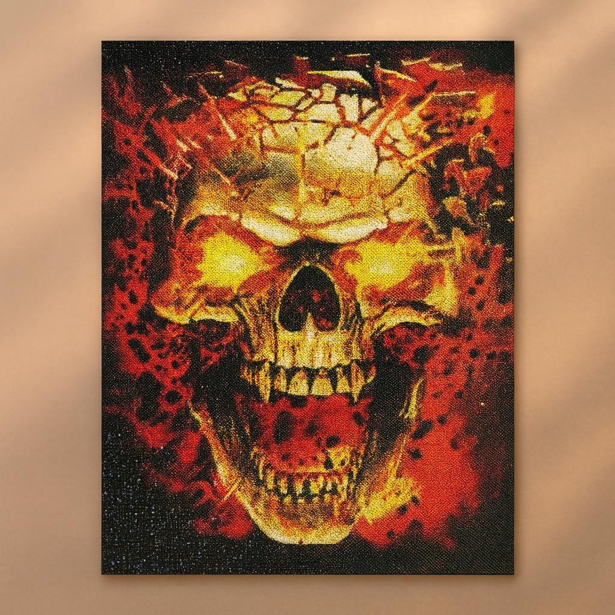 Diamond painting skull