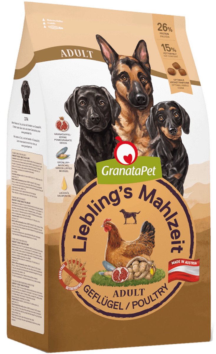 GranataPet GranataPet Liebling's Mahlzeit Hondenvoer - Gevogelte - 10 kg