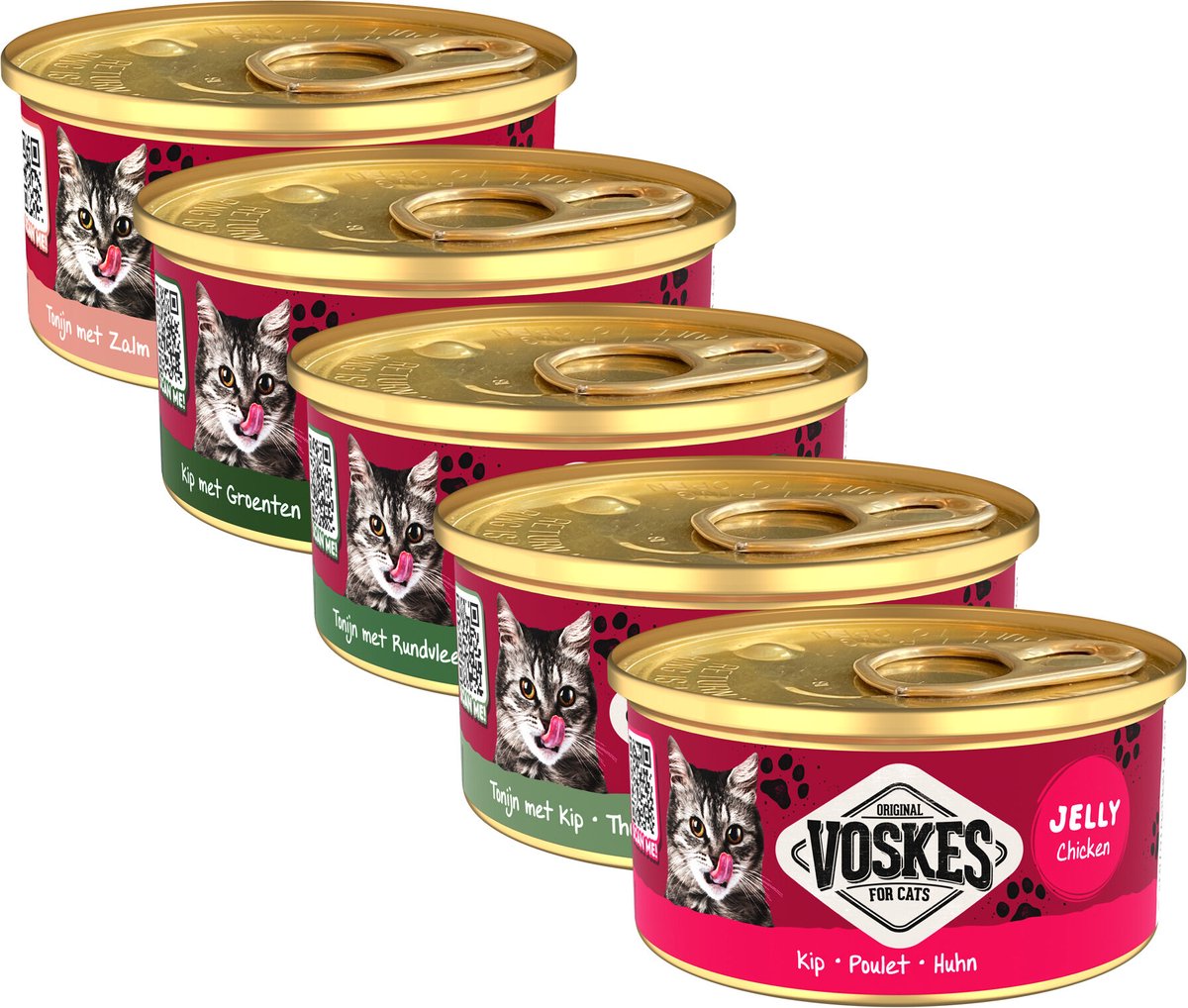Voskes Voskes Gelei Kattenvoer - Kip - 24 x 85 g