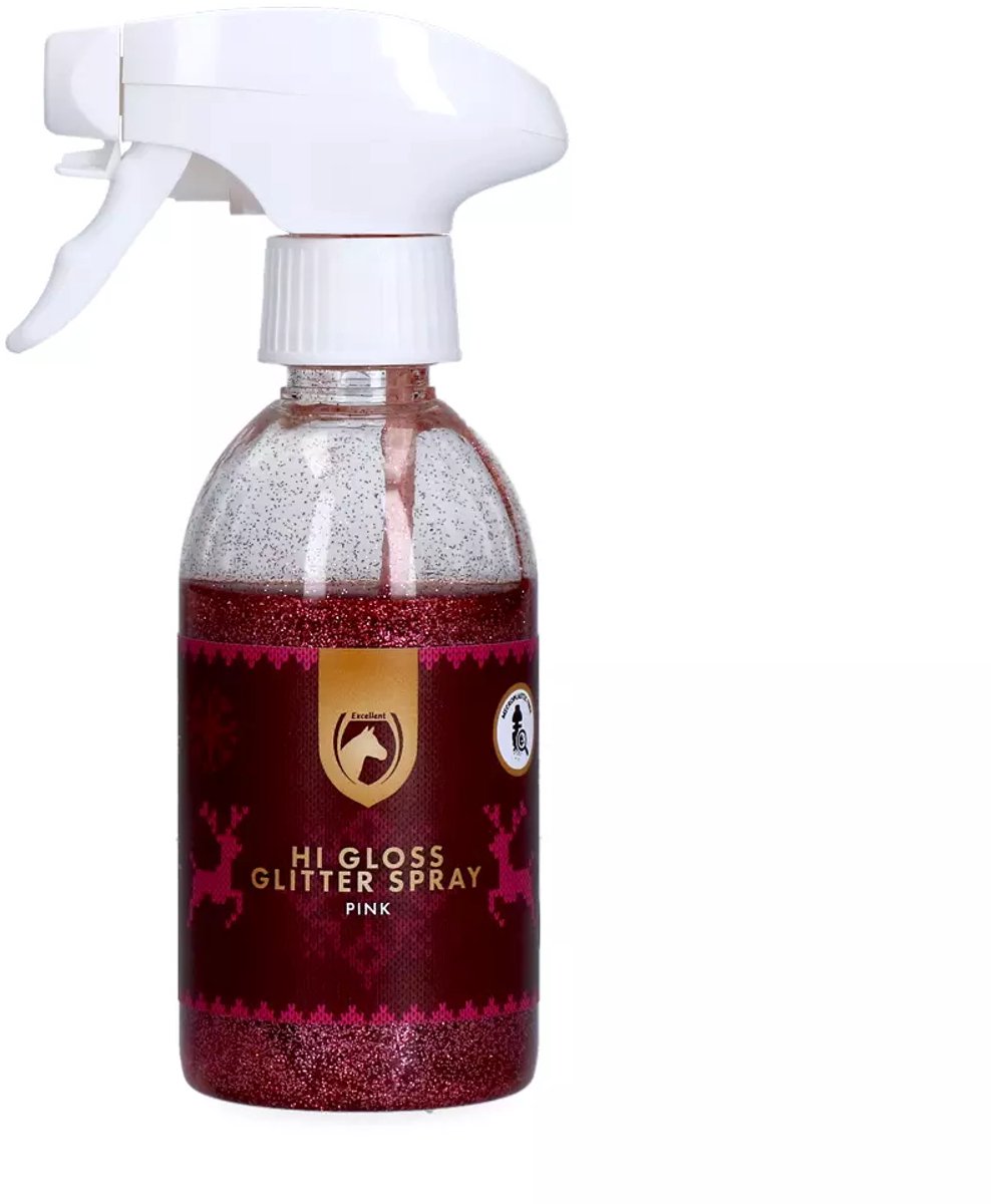Excellent Horse Glitter Spray - Roze - Glitterspray Paarden - 250 ml