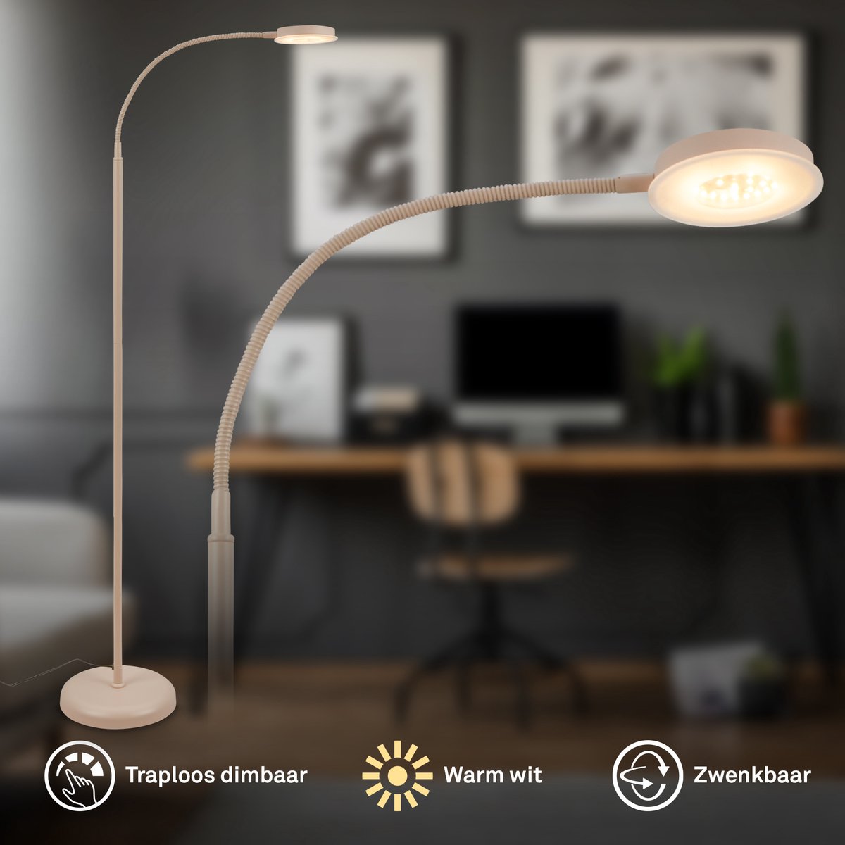 BRILONER Megg - LED Vloerlamp - warm wit licht thumbnail 5