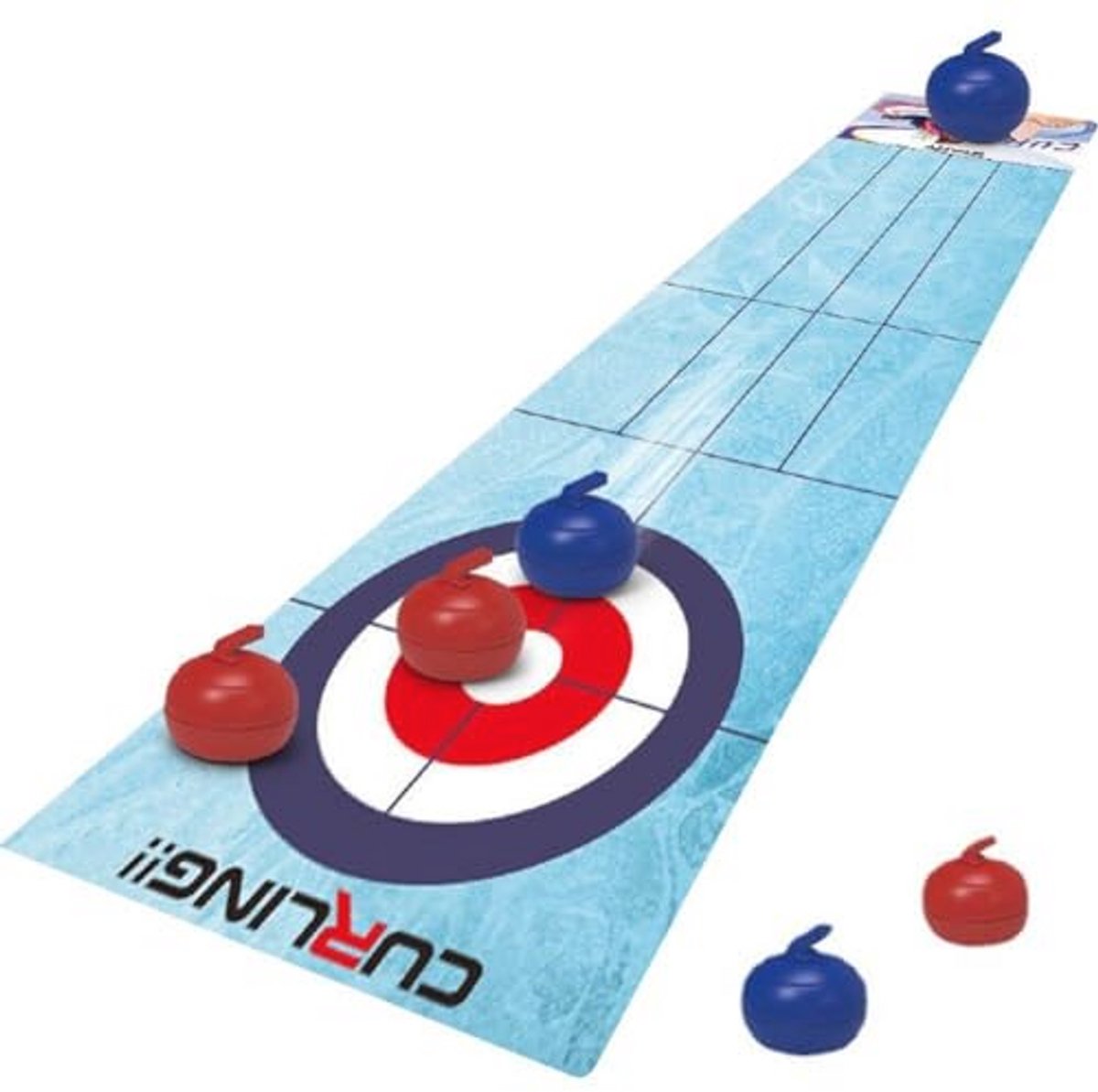 Grappige Tafelcurling Speelset voor Gezinnen - Complete Shuffleboard Set met 6 Curlingballen