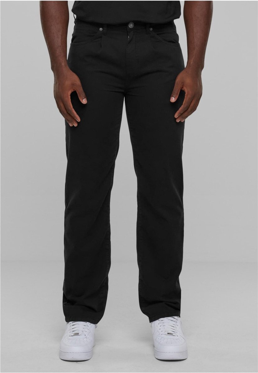 Urban Classics Organic Skater Chino Broek rechte pijpen Taille 30 inch Zwart