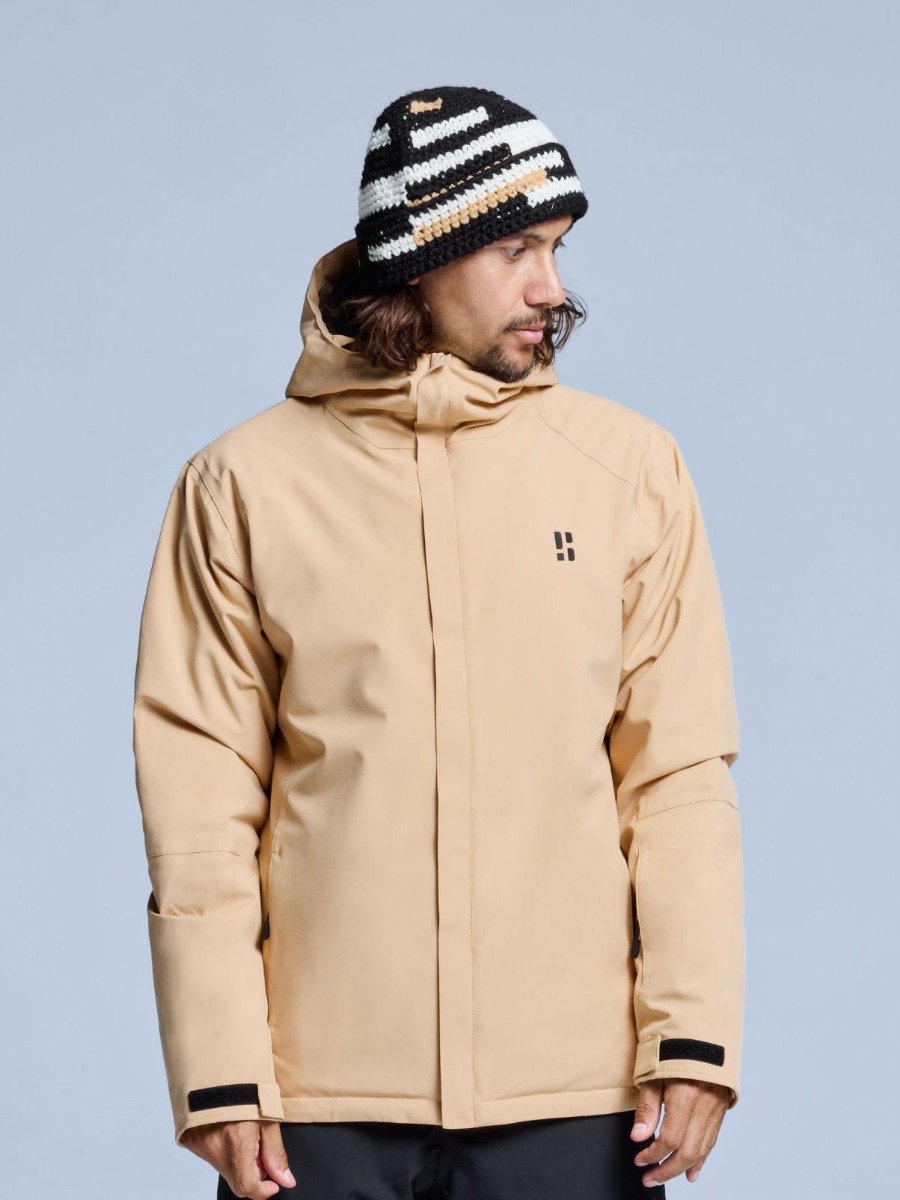 Poederbaas Ski-jas Heren Arctic 2L Insulated Warm Sand Beige