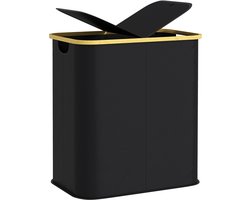 HOMCOM Wasmand - Non-woven stof - 54x34x58,5cm - Wit