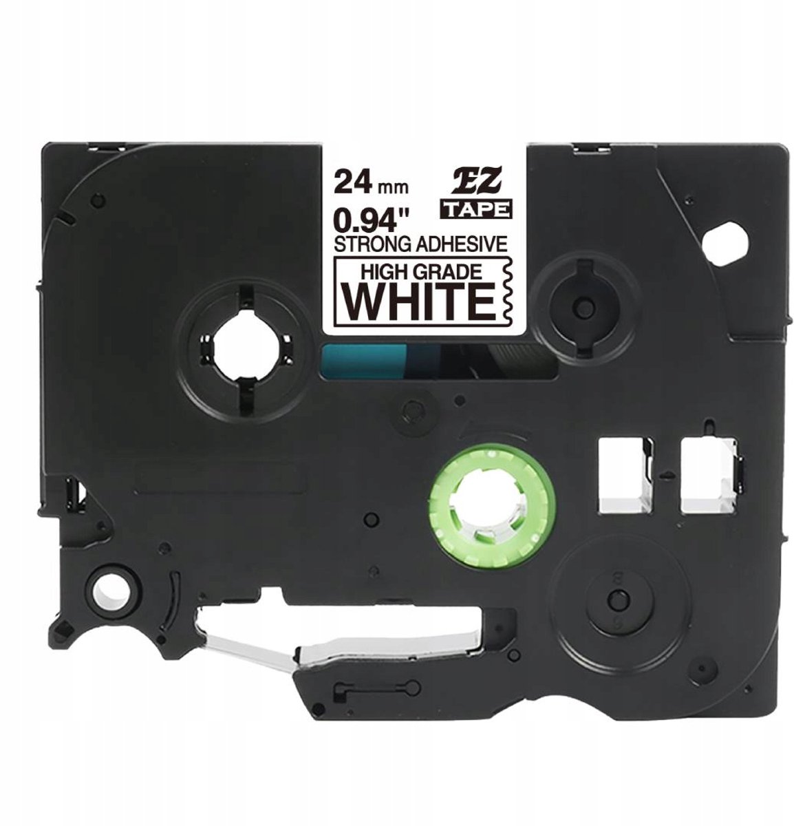 Specmark TZe-S251 24mm tape, sterk klevend, wit/zwart