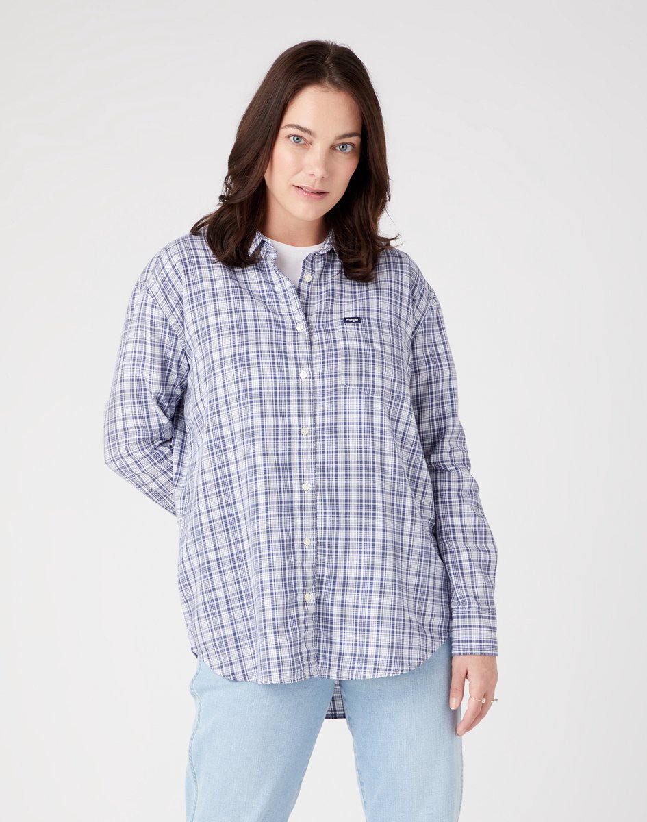 Wrangler SHIRT VINTAGE INDIGO XS Roze