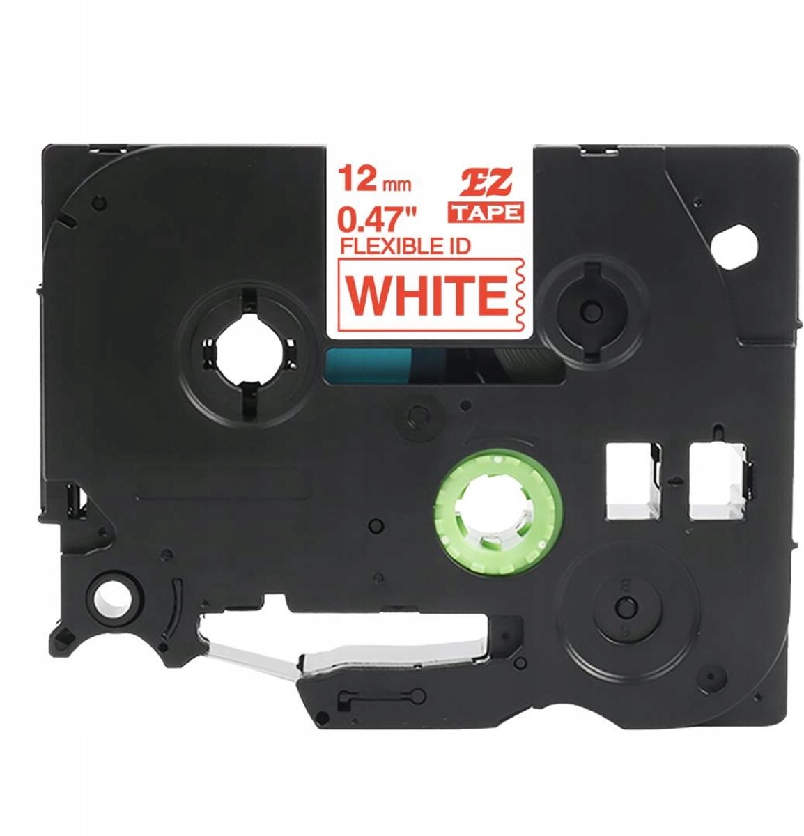 Specmark TZe-FX232 Flexibele Labeltape voor Brother, 12mm Wit/Rood